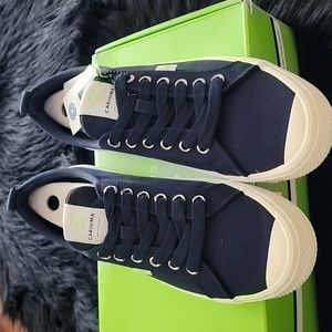New Cariuma OCA Navy Canvas Sneakers, NIB, Unisex - 8.5 Men's, 10 Women's